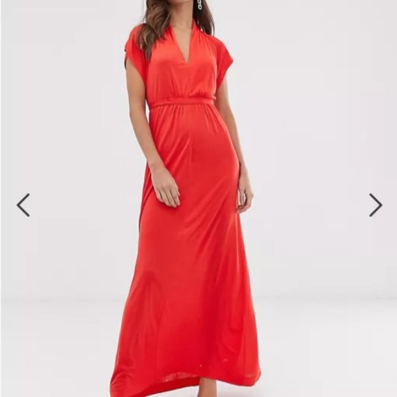 French Connection Jersey Maxi Dress US 12 - Picture 2 of 10